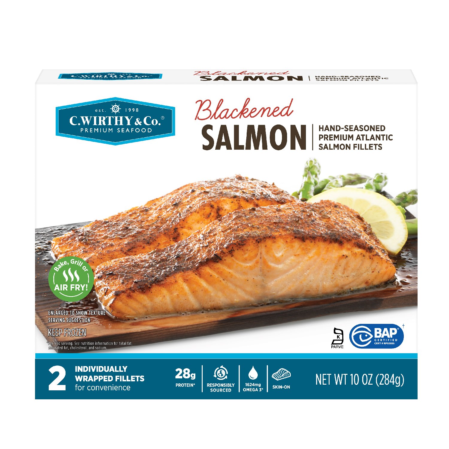 C.Wirthy Blackened Salmon – 10oz