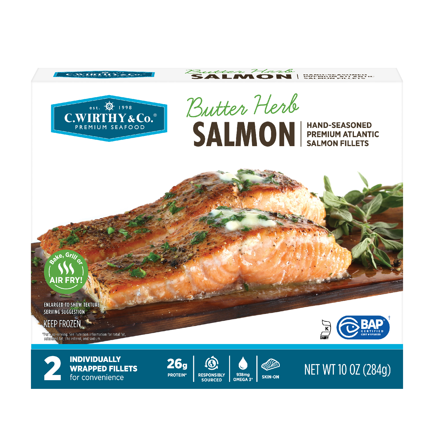 C.Wirthy Butter Herb Salmon – 10oz