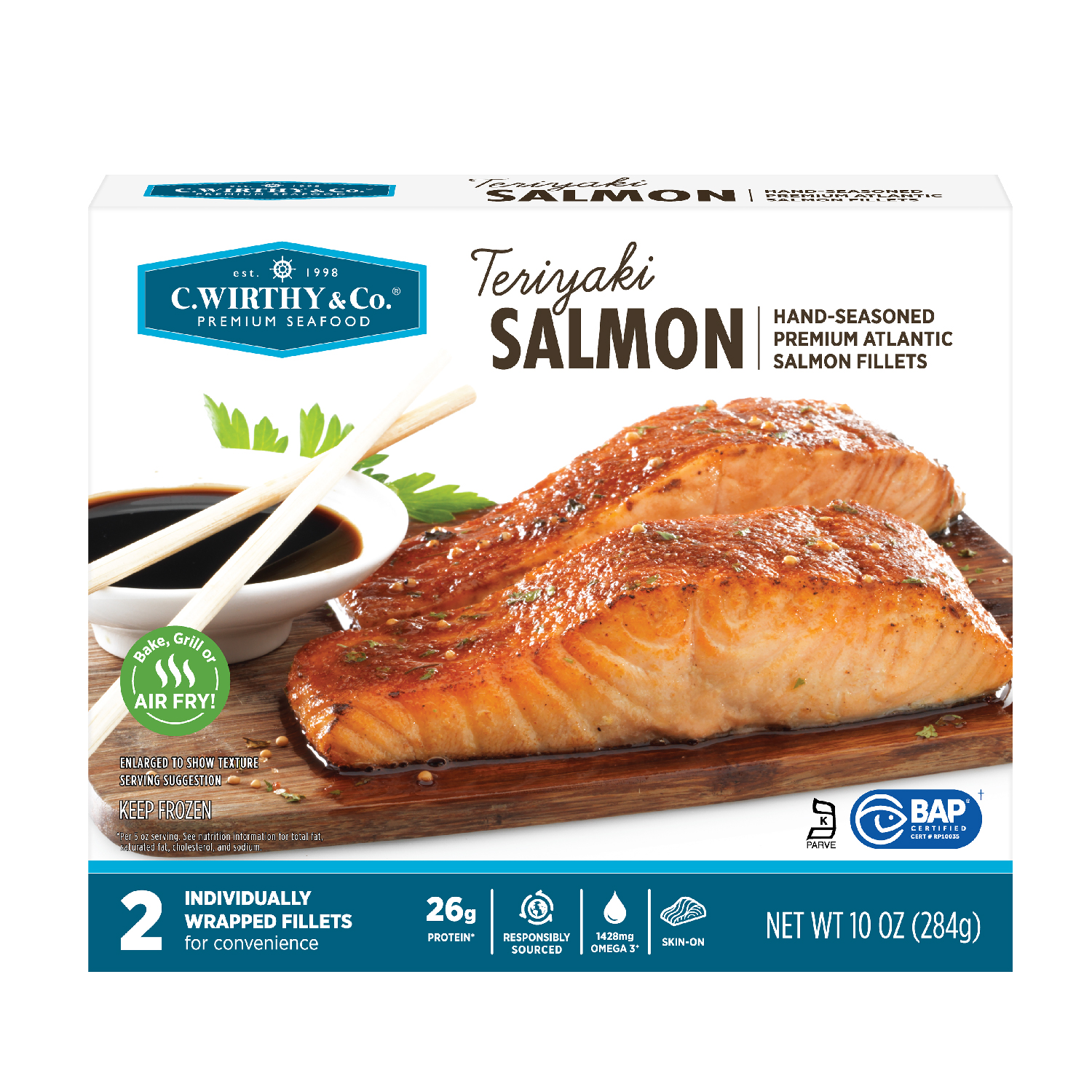 C.Wirthy 
Teriyaki Salmon – 10oz